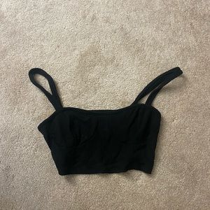 Black crop top